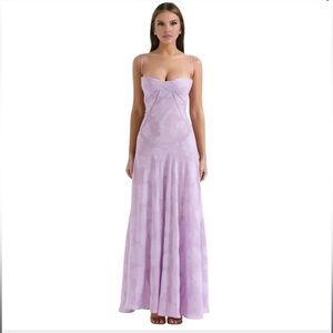 KOUVR enchanted corset maxi dress